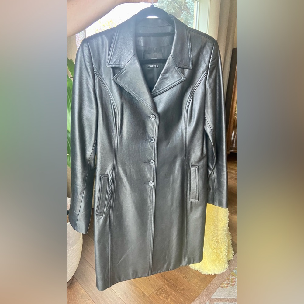 Womens leather coat